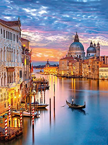 Instarry DIY 5D Diamond Painting Kit Complet Paysage de la Ville de Venise Decoration Murale Salon...