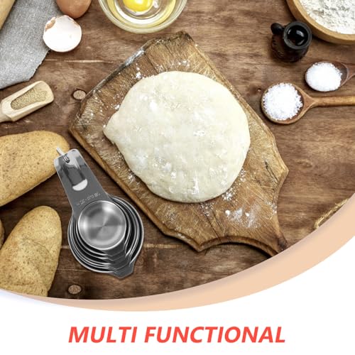 Tasses à mesurer pour cuisine et pâtisserie de 30ml à 240ml en inox - 6