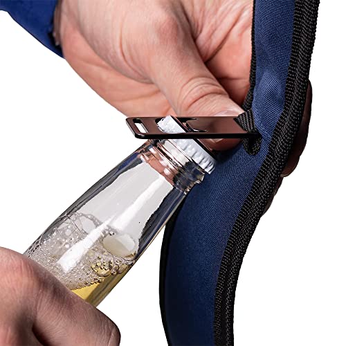 Patriot Coolers Insulated Backpack Cooler with Built in Bottle Opener (Navy Blue)
