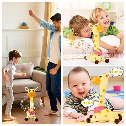 Sprechender Giraffe Tanzende Kuscheltier Lautstärkeregler Kinder Geschenk – Ansicht 6
