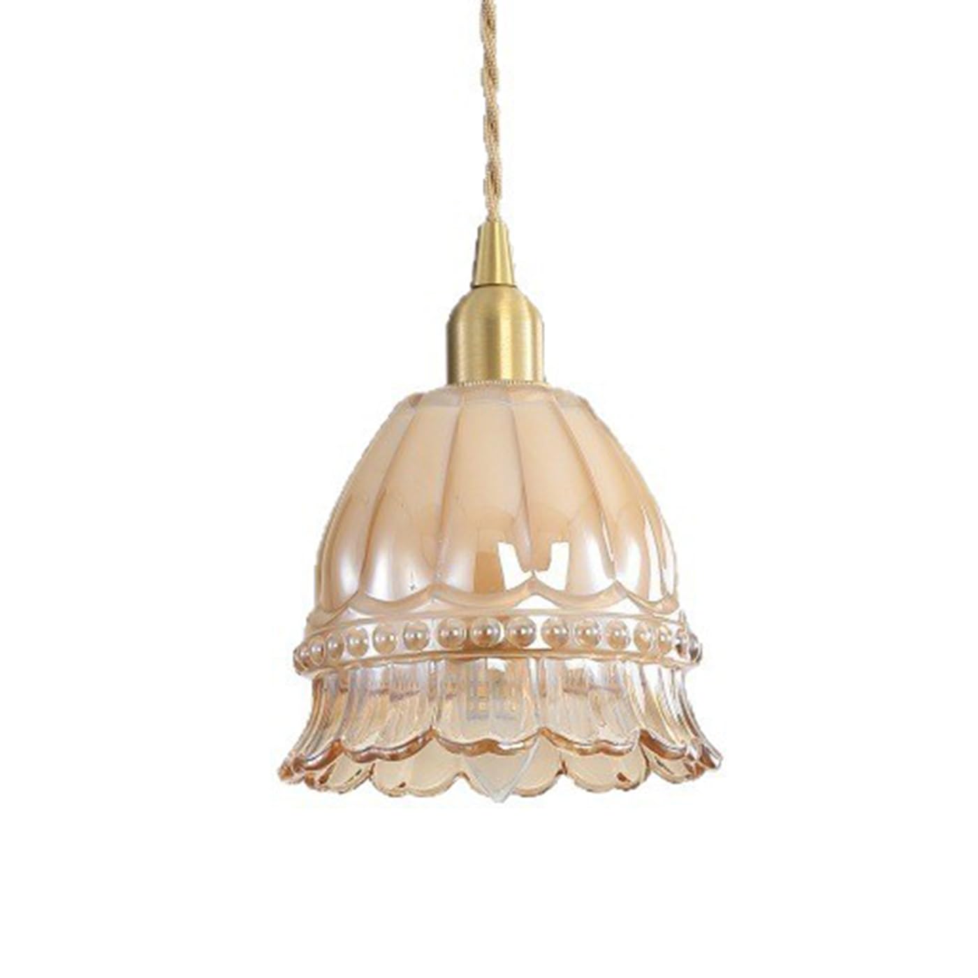 MTNROO Vintage Dome Hanging Light Clear Glass Jellyfish Modeling Small Pendant Lamp Minimalist Modern Bar Ceiling Light Chandelier E27 Single Head Restaurants Lighting Fixture for Coffee Shop Foyer