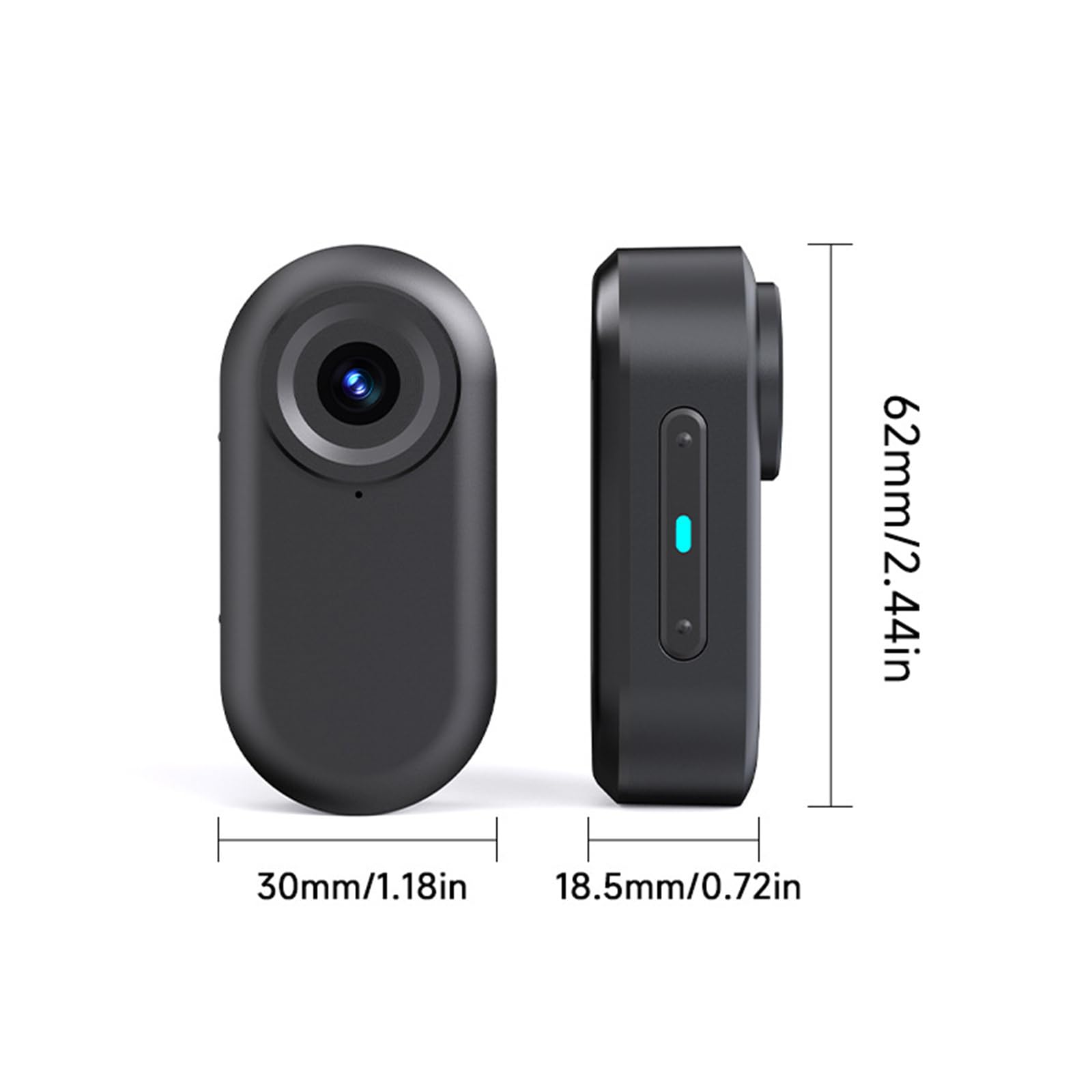Dispositivo portatile elegante 1080P adatto per sport all ' aperta, osservazione della fauna selvatica e ciclismo Fotocamera sportiva trasportabile estrema per ciclismo