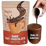 Tiggle Dark Hot Chocolate Powder Mix - 10 Cups Pack | Farm Fresh From Tamil Nadu | Thick & Chocolatey Drink | Enjoy Hot or Cold | Vegan & Gluten-Free | No Preservatives | Ready in 2 minutes