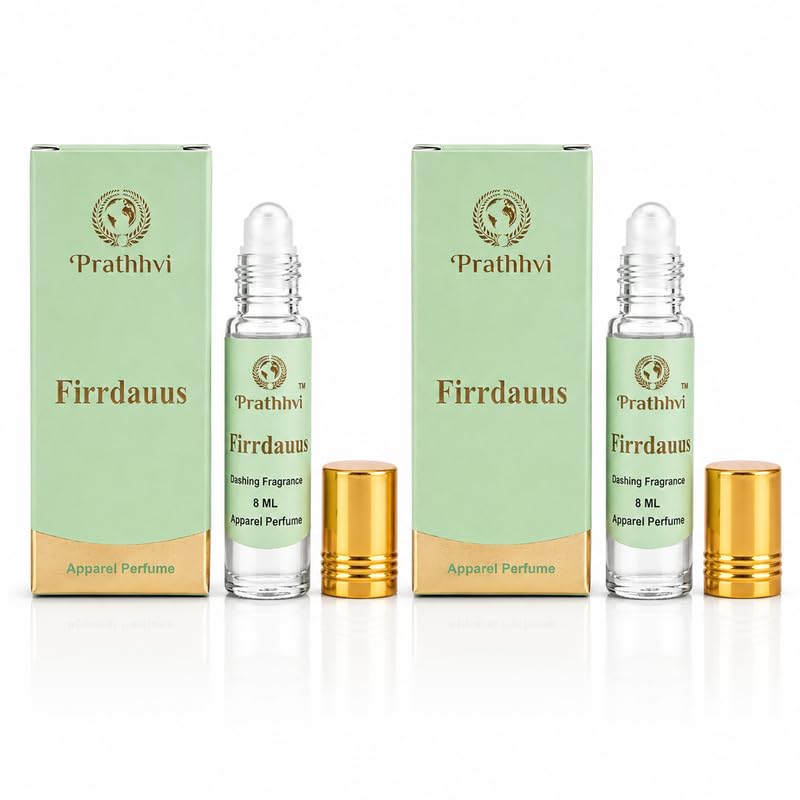 Firrdauus Attar Roll-On Perfume Oil 8 ml | Alcohol Free | Long Lasting Rich Fragrance | Men & Women | Pocket Size Travel Friendly Roll On | Daily Wear Fragrance - Pack of 2-image-33