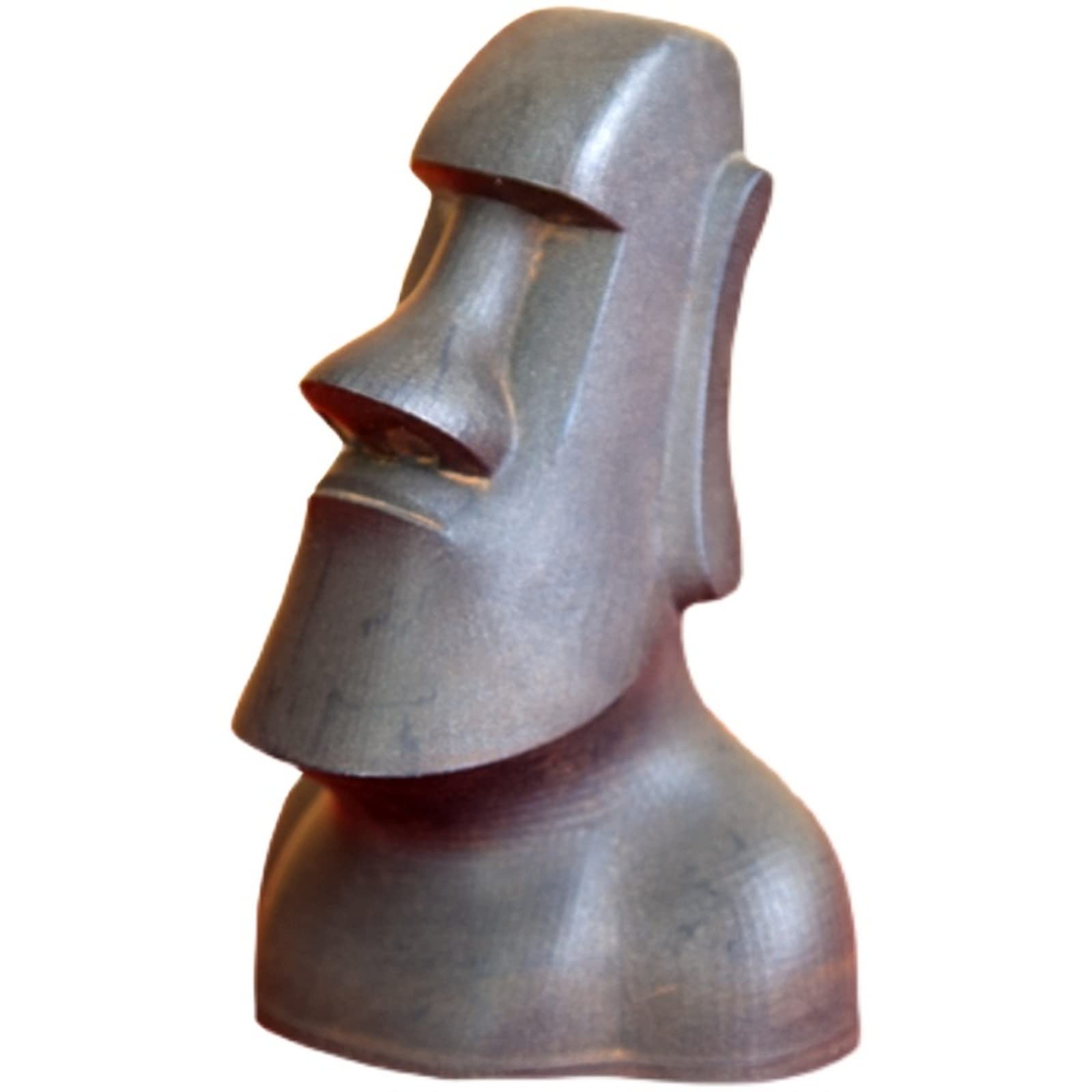 NA Statua dell'isola di Pasqua in ghisa nera, monolite AHU Akivi Decor, antico ritratto romano moai testa scultura per tavolo soggiorno giardino ornamento