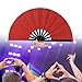 CCwoha Glitters Fan,Glitters Foldable Hand Fan Kungfu Fan for Concerts Parties Portability Design Cooling Fan for Party Essential