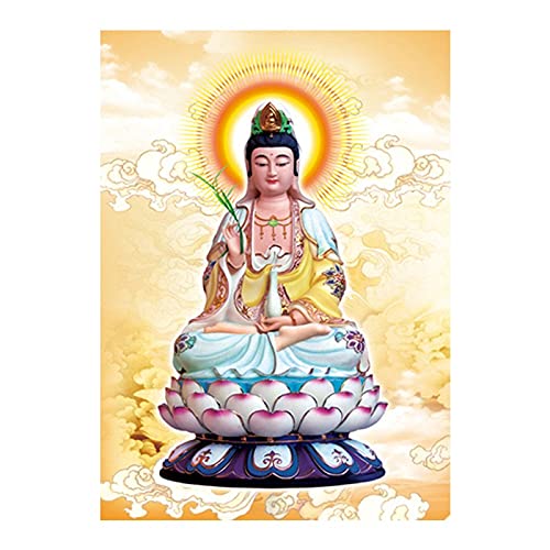 Broderie Craft Diamond Painting Bouddha 40x80 cm Point de Croix Strass Forage Complet
