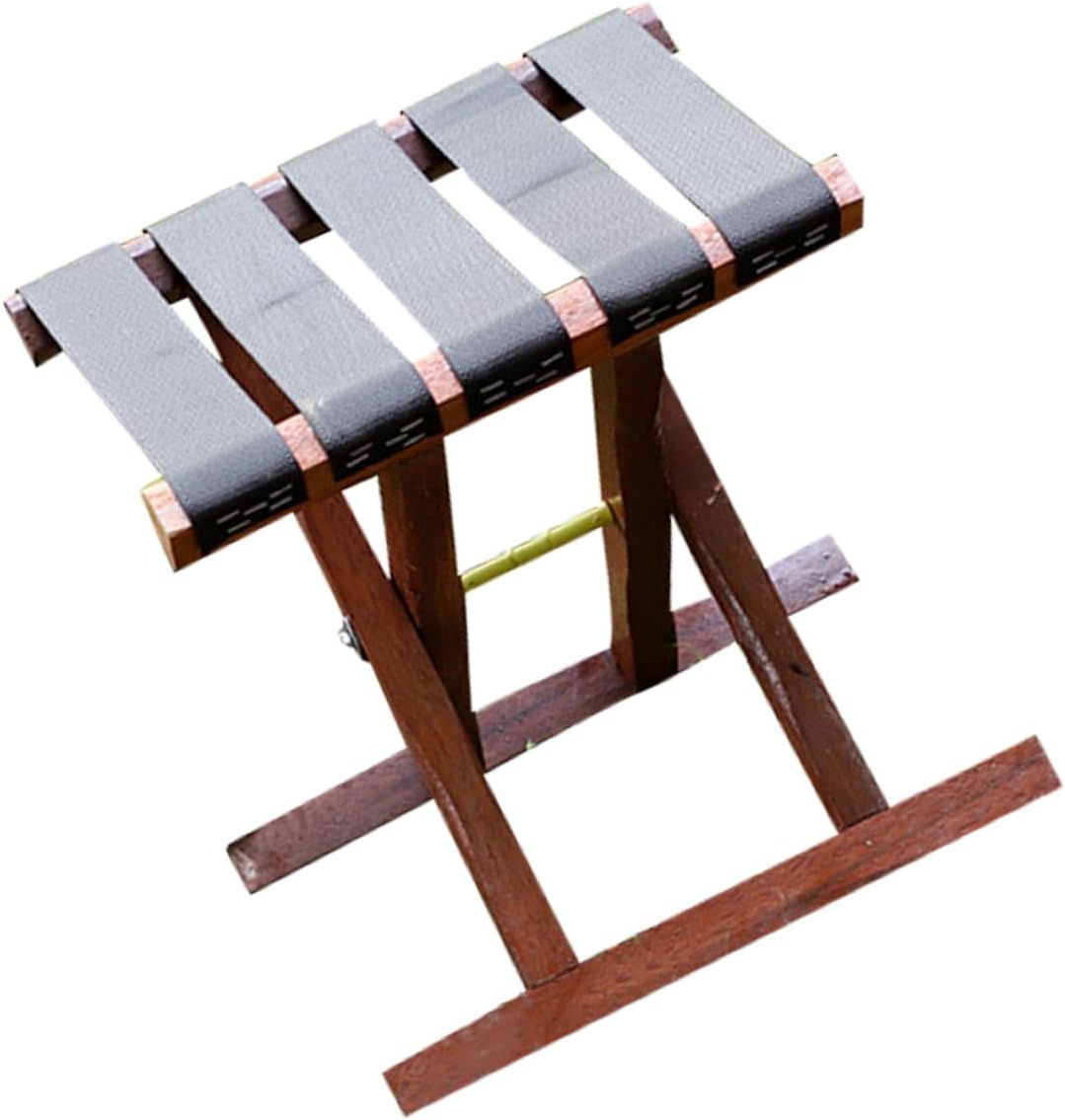 YARNOW Sturdy Portable Camping Stool Foldable Bench for Outdoor Activities Garden and Fishing