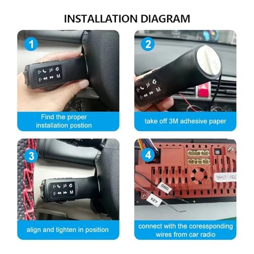 Télécommande musique DVD boutons de navigation pour autoradio voiture - 5