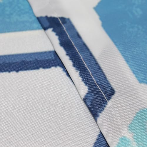 Tennove Shower Curtain Mould Resistant Geometric 200x200cm Drop Bathroom Curtain Waterproof Polyester Fabric Wet Room Bathtub Shower Curtain,Weighted Hem,Quick Dry - Image 4