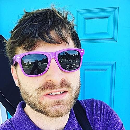 Pibupibu 10/20 Packs Adults Wholesale Neon Colors Square Retro Style Party Favors Sunglasses - Image 7