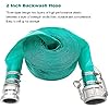 SAFBY Pump Water Hose Discharge With Aluminum Pin Lug Hose Shank Coupling Set Heavy Duty Three Layer Backwash Drain Hose For Pool Backwash Hose Lawn Garden 50 Feet 1 5 Inch