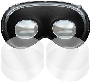 KOOLRIVER・Apple互換品 Vision Pro レンズ保護フィルム 保護フィルム 2セット 4枚入 アップル VR/ARアクセサリ 光沢 レンズ保護 保護シート
