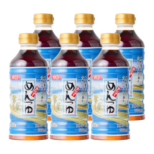 [キンコー醤油]めんつゆ(500ml)6本入りセット だし汁 出汁 枕崎産 かつお節 かつお出汁 甘口 調味料 ストレート 炊き込みご飯 そうめん