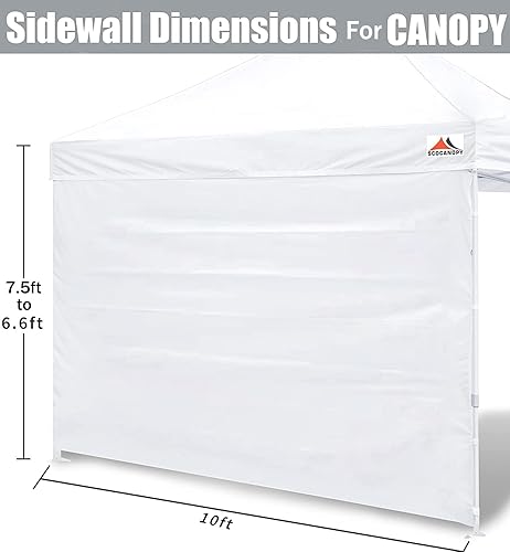 Miniatura 3 de SCOCANOPY SideWall - Marco para toldo de 10 x 10 pulgadas, paquete de 4 unidades, color blanco