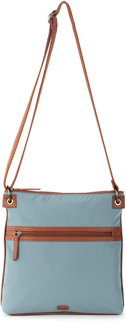 The Sak Esperato Nylon Flat Crossbody in Eco Twill, Adjustable Repreve Webbing Strap