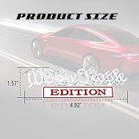 Vista 2 de We The People Edition Emblemas, emblemas para exteriores de automóvil, calcomanía 3D, calcomanía 3D para guardabarros, calcomanías de metal cromado