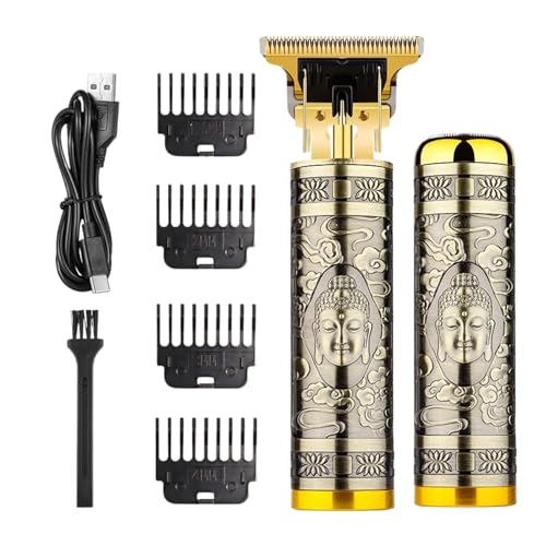 Cortapelos para hombres, recortadora de pelo recargable, máquina de afeitar de barba seca y húmeda, cortadora de pelo eléctrica para hombres | Regalo para marido, novio, peluquería, cumpleaños