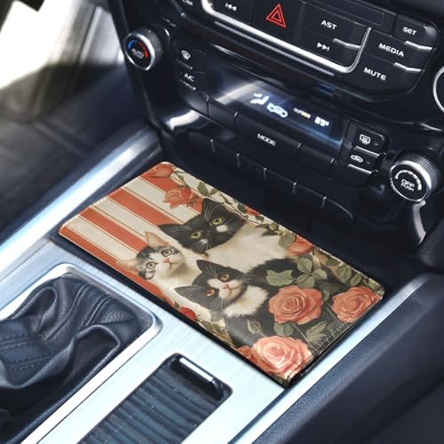 Organizador de carro slim de cuero miniatura 5