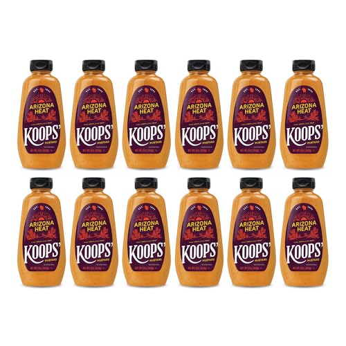 Image of Koops Arizona Heat Mustard, 12-Ounce Bottles (Pack of 12)