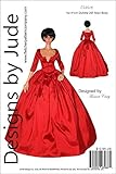 Designs by Jude Outlander Claire Dress Printed Sewing Pattern for 41cm Dollshe MSD 26F Maxi Body BJD