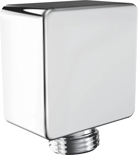Moen A721 Square Drop Ell - Conector de pared de ducha de mano, cromado