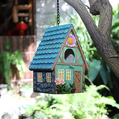 3 Holzvogelhäuser - Natur Nistkästen Für Garten Dekoration