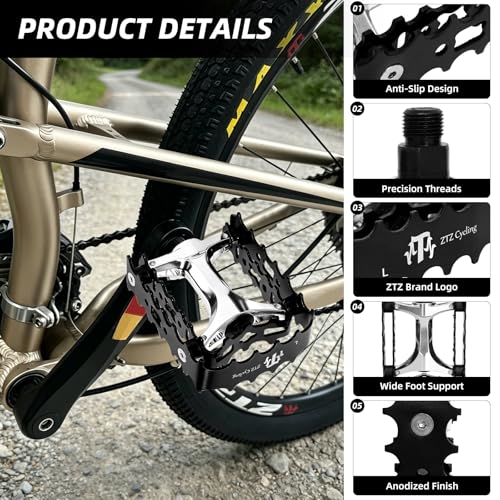 MTB Pedals Aluminum Alloy Flat
