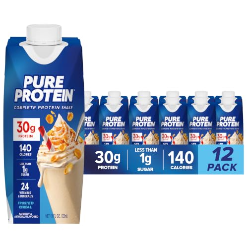 Pure Protein Frosted Cereal Protein Shake, 30g Protein, 11oz, 12pk