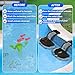 Ausstiegshilfe Pool für Tiere, dellyy Pool Ausstiegshilfe Tiere, Schwimmende Rampe Rettungen, Tierrampe Kleintier Swimming Fluchtrampe (Black,2 Stück)