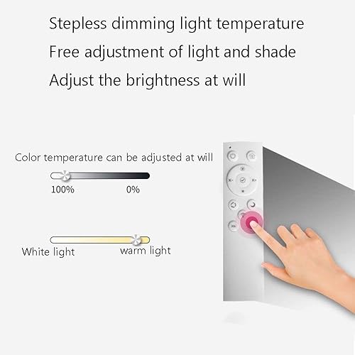 Miniatura 5 de Lámpara de techo LED regulable de montaje empotrado, luz de panel hexagonal simple, lámpara de techo moderna de montaje en superficie con control