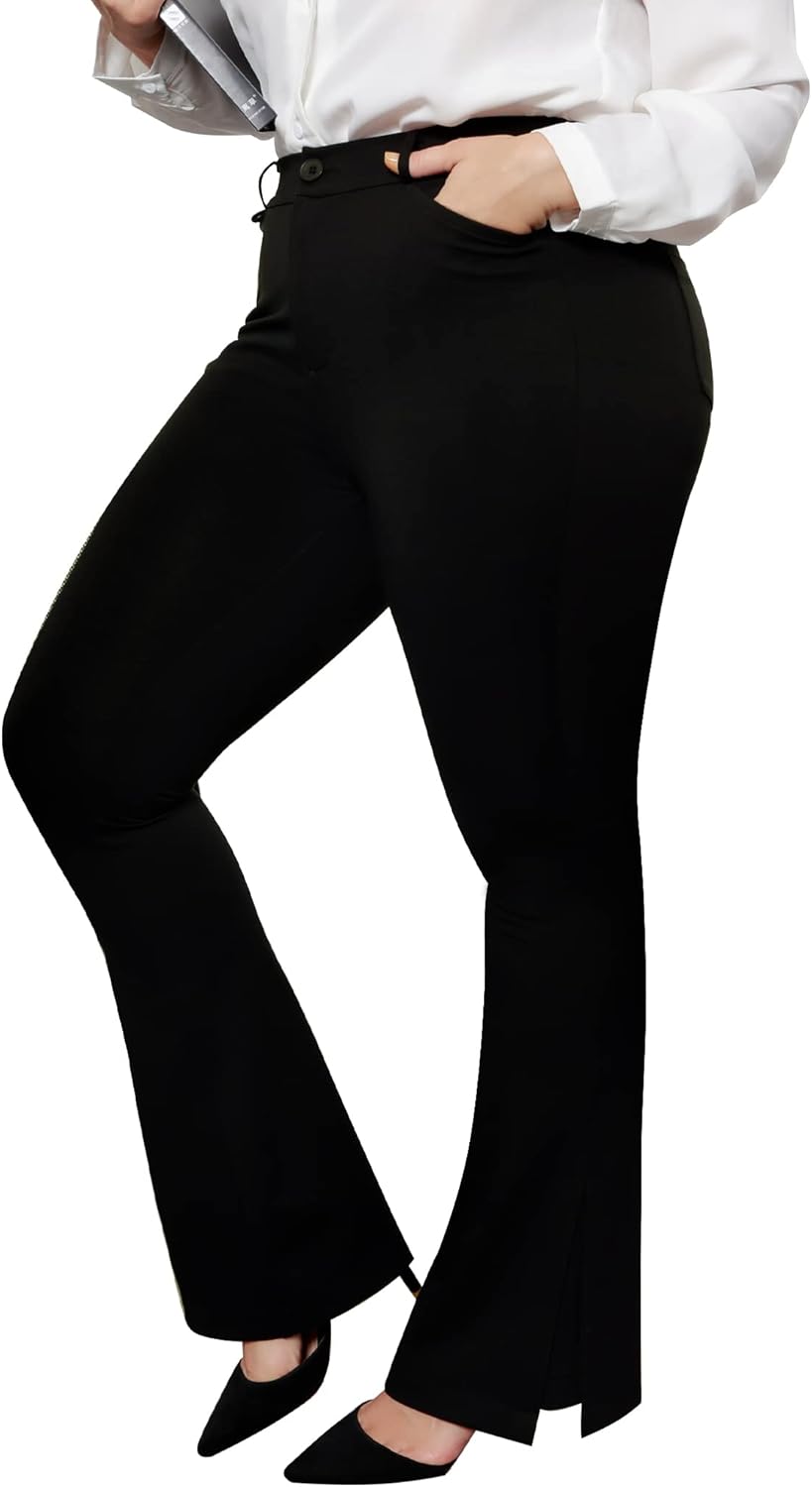 TELINVEY Women's Plus Size Work Pants,Stretch Thailand Ubuy