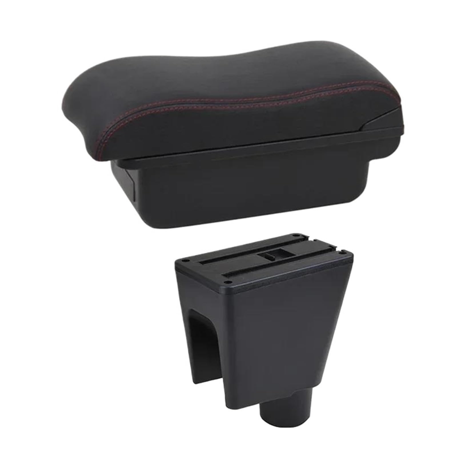 Car Armrest Storage Box Interior Dedicated Retrofit For Chevrolet For Spark III For Aveo T200 Car Arm Rest Box(B2 Red Line)