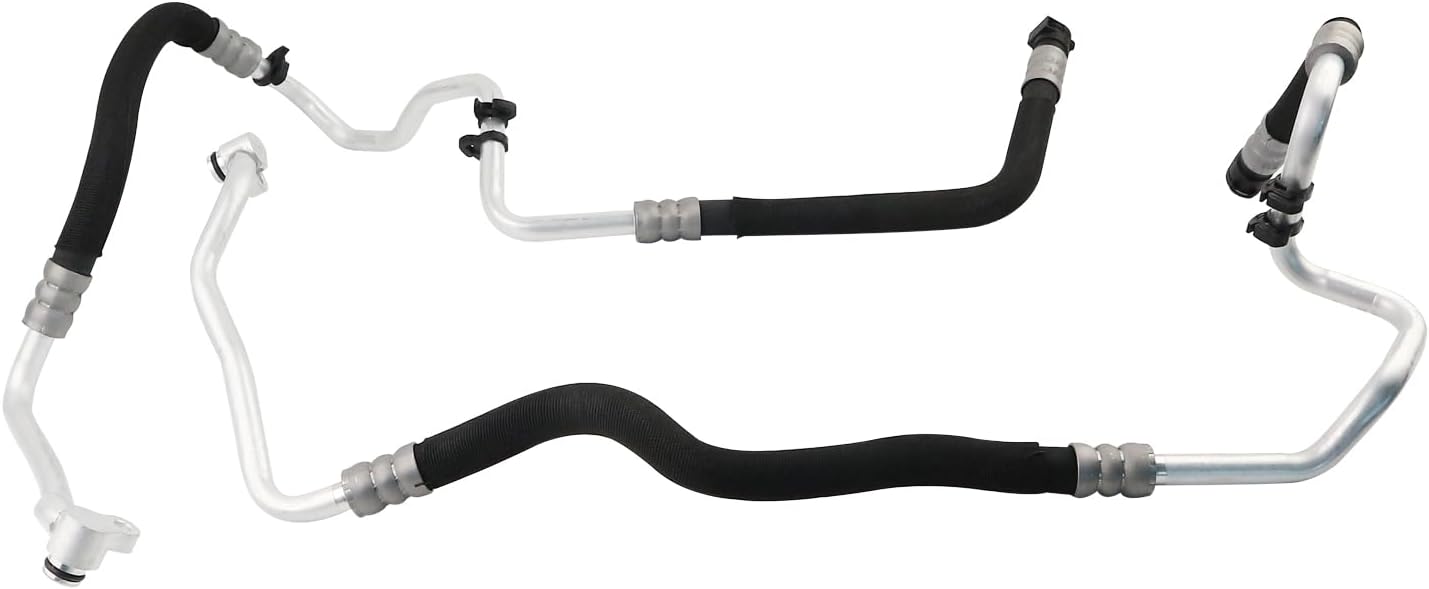 Engine Oil Cooler Line Compatible with 2007-2017 BMW 550i 550i GT 650i 750i F07 F10 F11 F06 F12 F13 F01 F02 F03 17227589510 17227589509