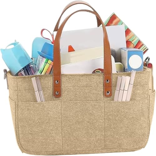 Storage Bag with Multi Pockets, Tote Bags with Compartments,Lightweight Multifunction Storage Bag4