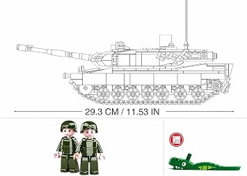 Sluban Modelbricks-leopard 2a5 Main Battle Tank 2in1