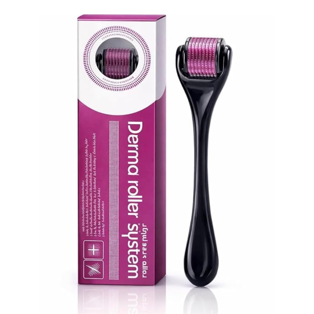 Derma Roller System Professional 540 Titanium Needles Microneedle Roller for Face, Hair, Beard & Scalp | Anti-Aging, Skin Tightening, Acne Scar & Hair Regrowth Tool-image-13
