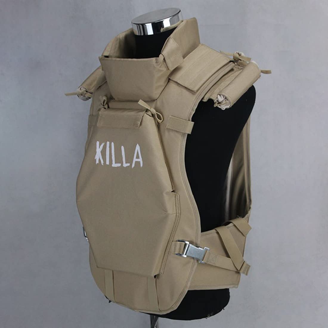 Taktische Weste für Herren, Russian 6B13 Plattenträger mit Eva-Polsterung, Verstellbarer Kragen & Metallhaken, Multifunktionale Militär Weste für Cosplay & Airsoft, Killa Armor Edition