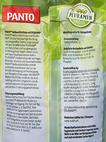 PANTO® Parkietvoer met Pluramin® VPE 5 x 1 kg voordeelverpakking - Afbeelding 6