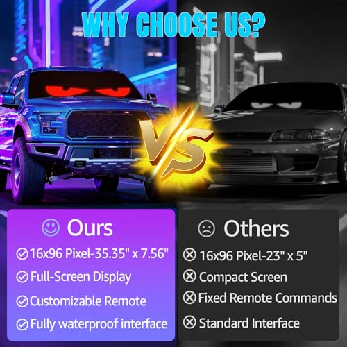 Señal LED para coche de 90x19 cm pantalla luminosa de 1 unidad para vehículos 2