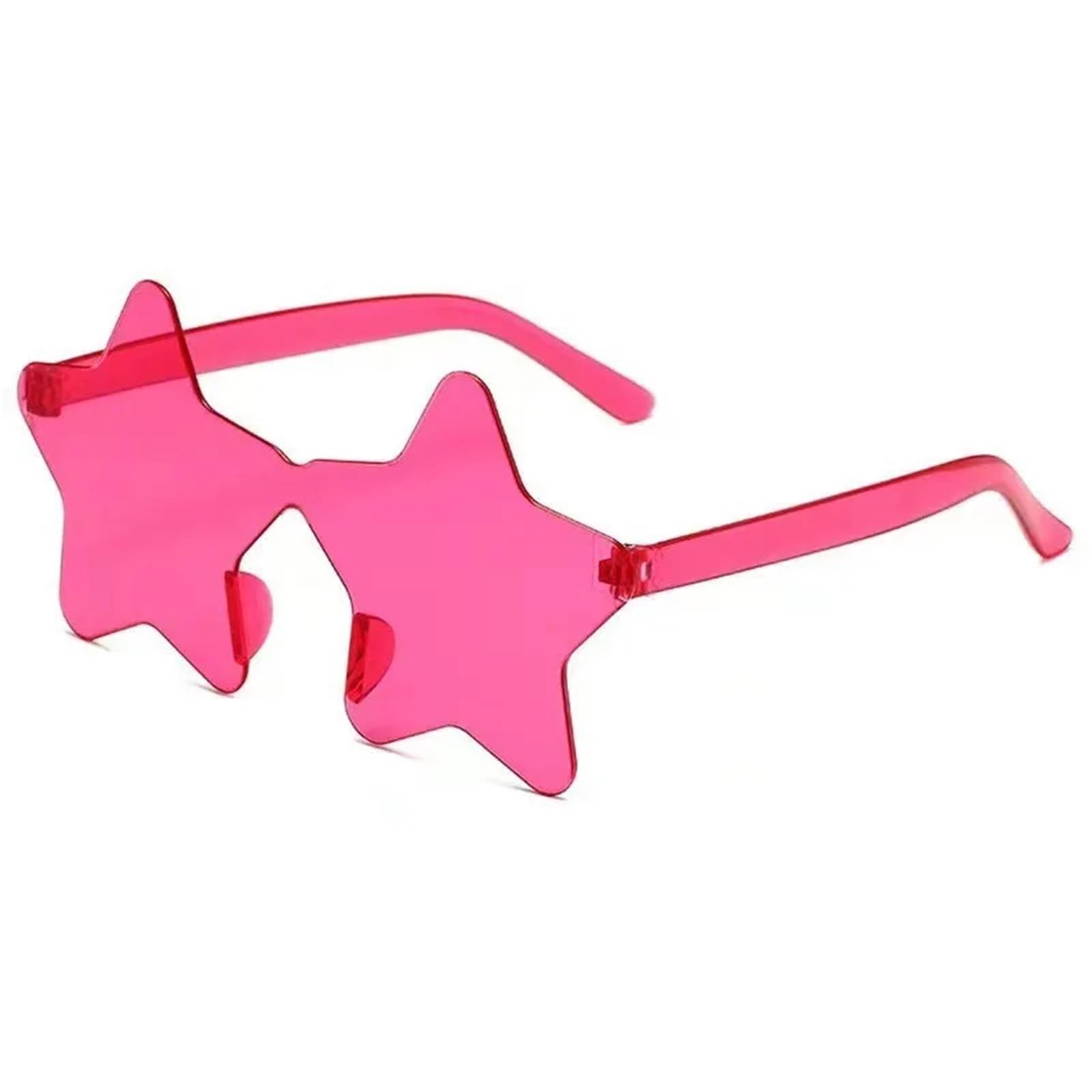 20pcs Borderless Five-Pointed Star Sunglasses Candy Color Sun Glasses Outdoor Hip-hop Eyewear For Night Out Party