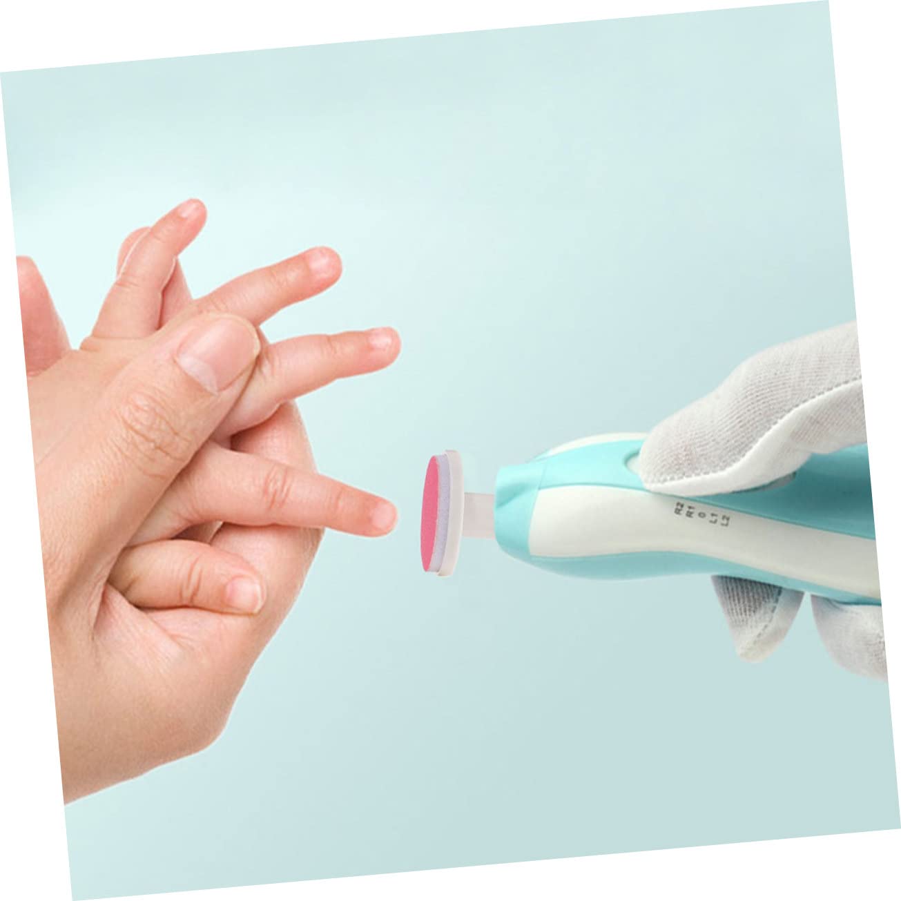 ibasenice 90piezas Almohadillas De Reemplazo Para Cortaúñas Eléctrico De Bebés Cabezas De Molienda Seguras y Duraderas Para Cuidado De Uñas De Recién Nacidos