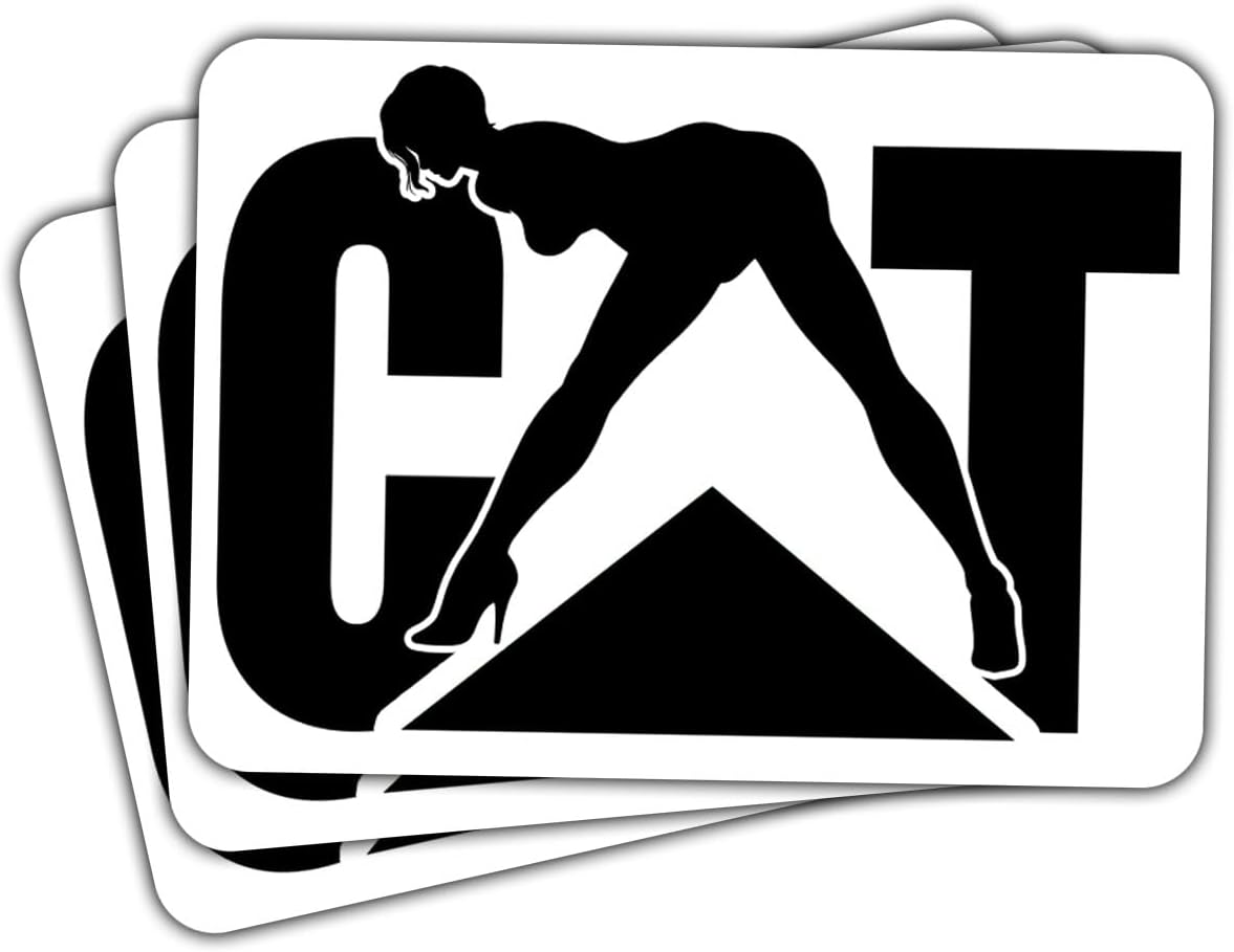 (3 Pcs) Heavy Equipment Sticker, Hard Hat Stickers for Men Dirty, Construction Vinyl Stickers for Laptop Water Bottle Phone Car Window Helmet (2 inch)