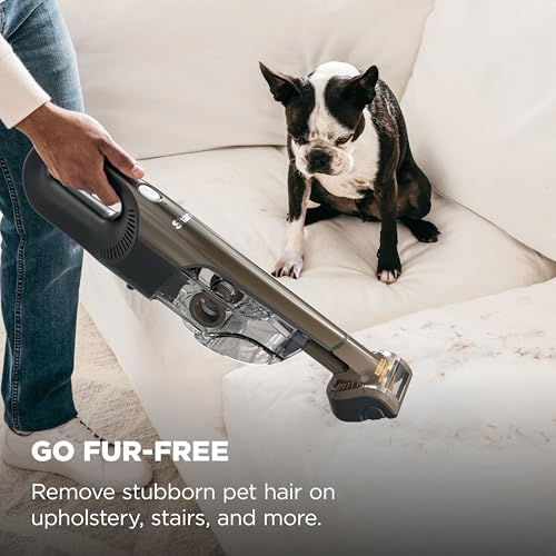 Image of Shark UltraCyclone Pet Pro Plus Cordless Handheld Vacuum, Powerful Suction, Portable Vacuum for Car & Home, Pet Power Brush, Crevice Tool, Scrubbing Brush, XL Dust Cup, Brown, CH951BR1