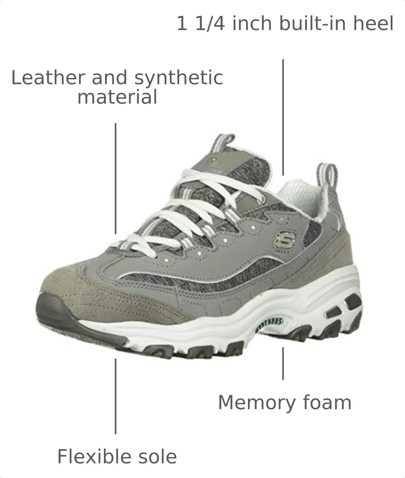 Image of Skechers Women's D'Lites - Me Time Lace Up Fashion Sneakers