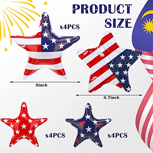 Maitys 12 Pieces Of Inflatable Stars Fourth Of July Decorations Independence Day 4Th Of July Inflatable Patriotic American Flag Stars Blow Up Home Garden Decor For Yard Lawn Memorial Day Party, 9 Inch #TOP1