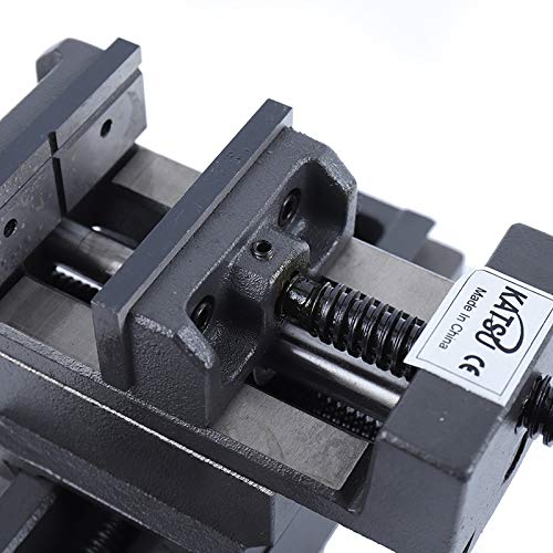 KATSU Morsa a Croce per Trapano a Colonna 100mm, Industriale Heavy Duty Morsetto a Morsa a Croce Meccanica a 2 Assi per Manutenzione di Macchine per Fresatrici da Officina