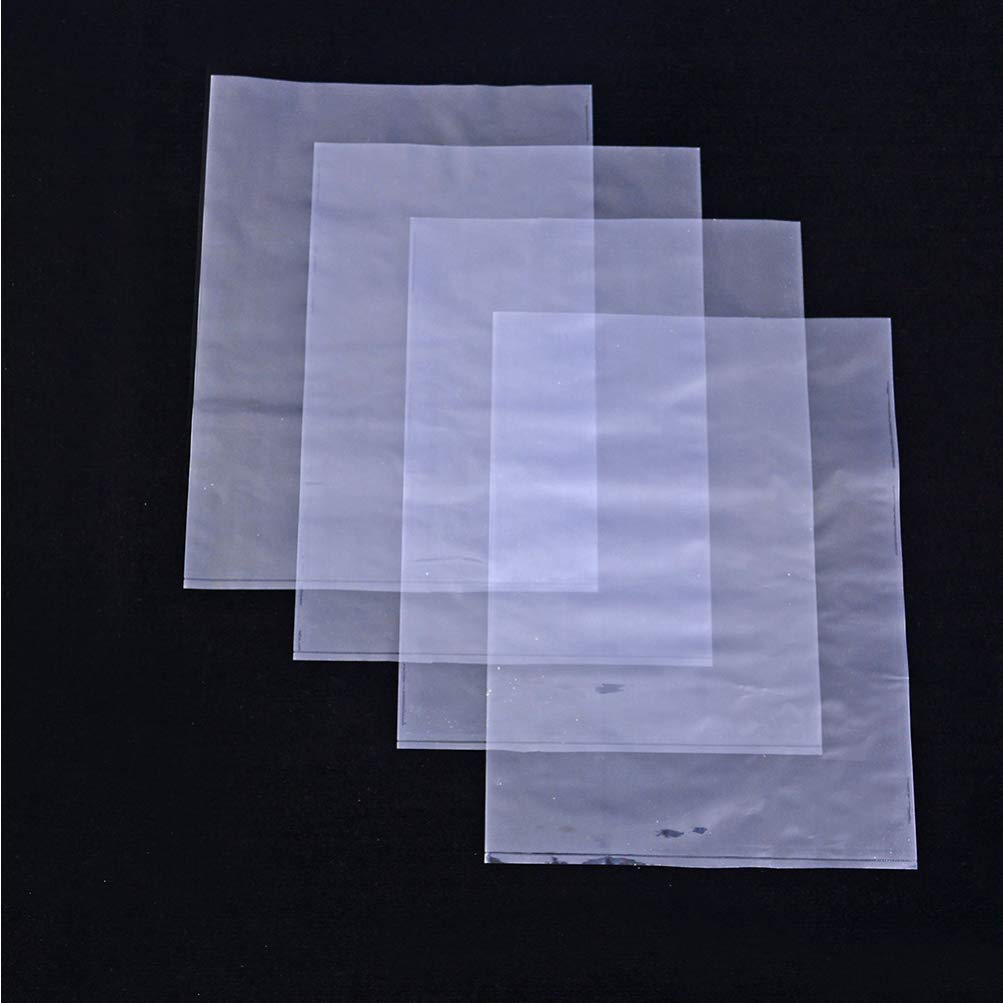 100Pcs Sacs D' Thermorétractables Transparents Feuilles de Film Rétractable PVC Pratiques pour Bouteilles de Bombe de Bain de