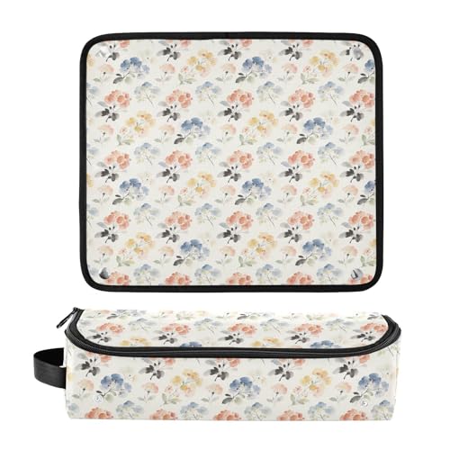Bolsa de viaje para herramientas de cabello con almohadilla resistente al calor, impermeable, organizador de viaje para planchas lisas, rizadores, accesorio de viaje sencillo miniatura 3