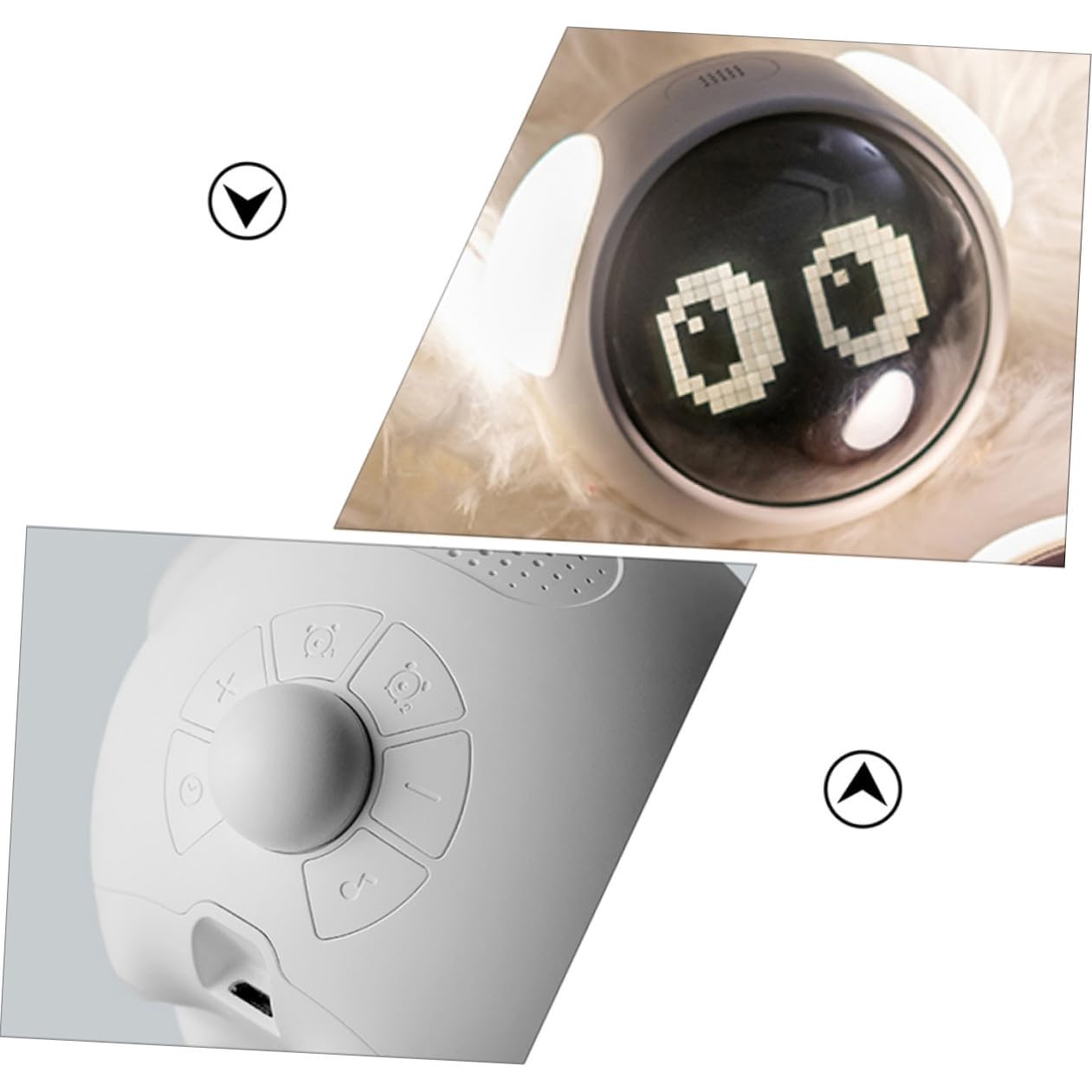 Ciieeo 1pieza Reloj Despertador Digital Inteligente Led para Niño Niña Función De Luz Nocturna y Control por Voz Alarma Dual y Snooze para Desarrollar Hábitos De Sueño Saludables